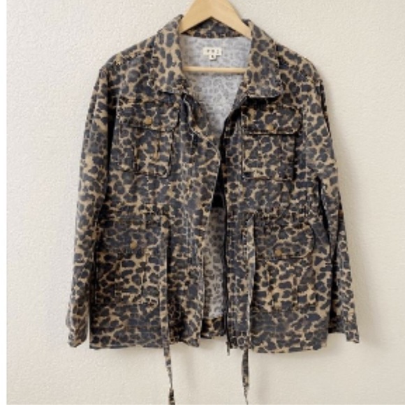 BNWOT  POL Leopard Print Utility Jacket - Picture 5 of 10